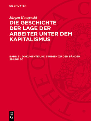 cover image of Dokumente und Studien zu den Bänden 29 und 30